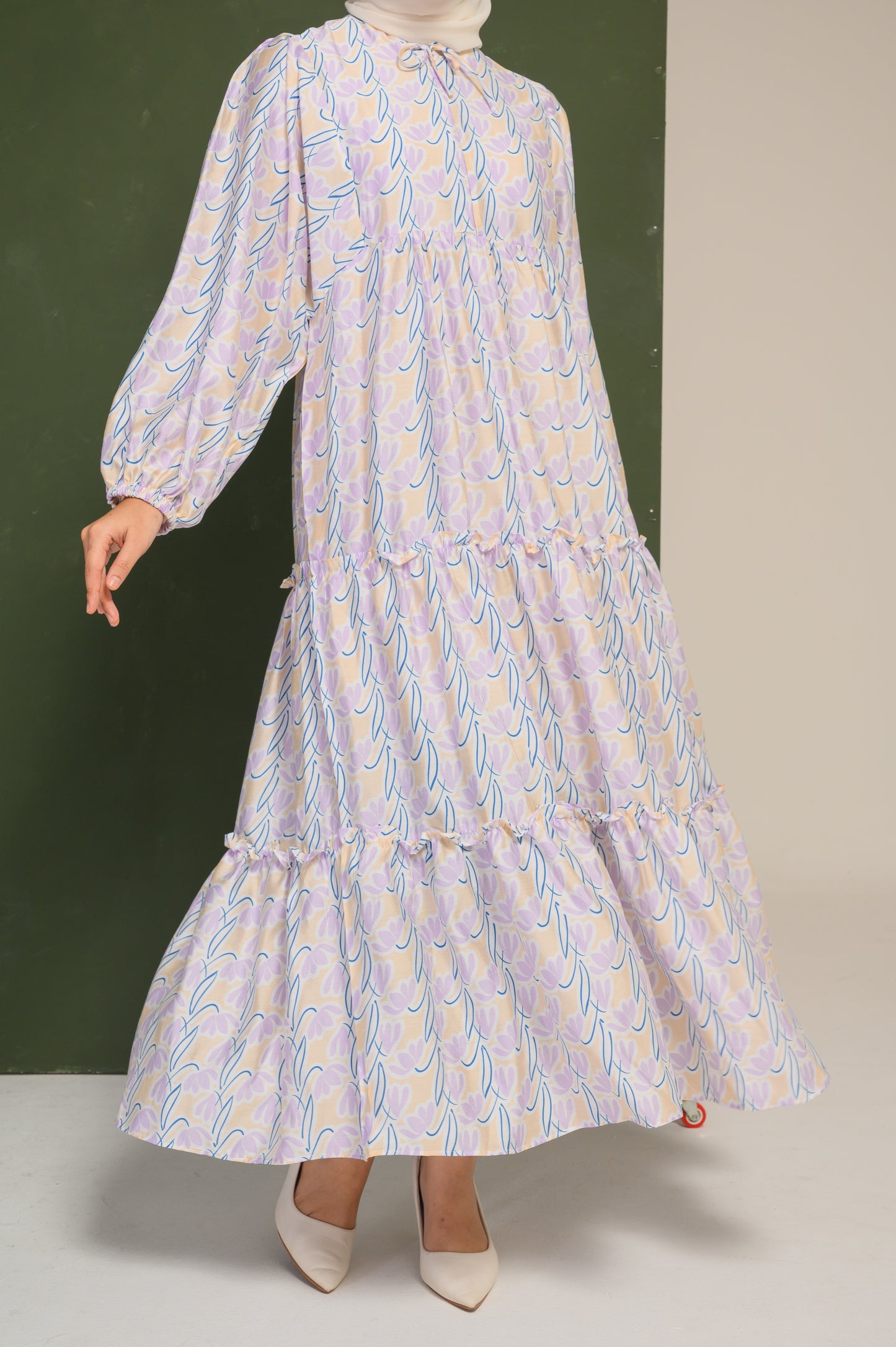 Yasmin Dress in Thistle