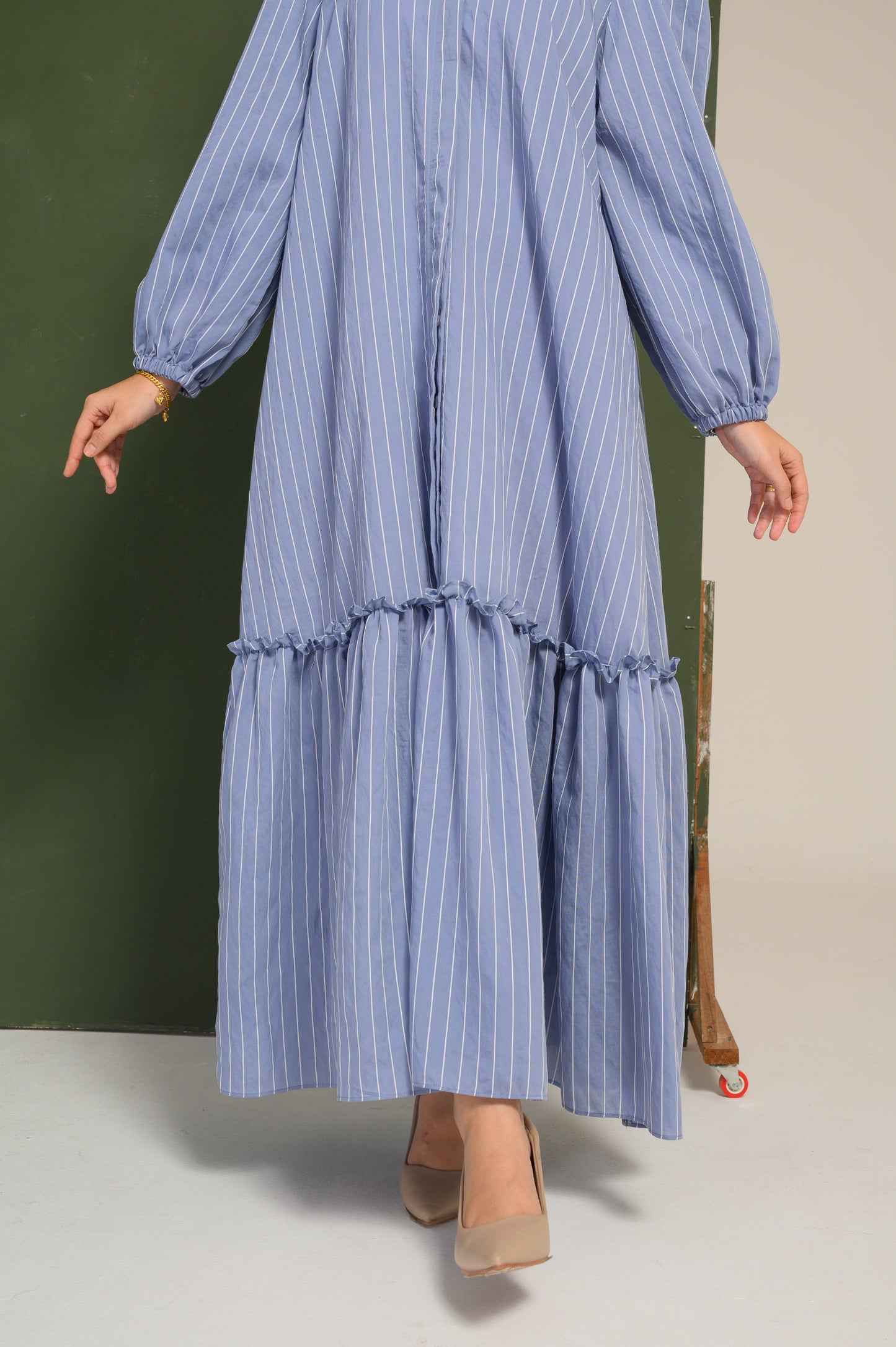 Aury Dress in Light Denim