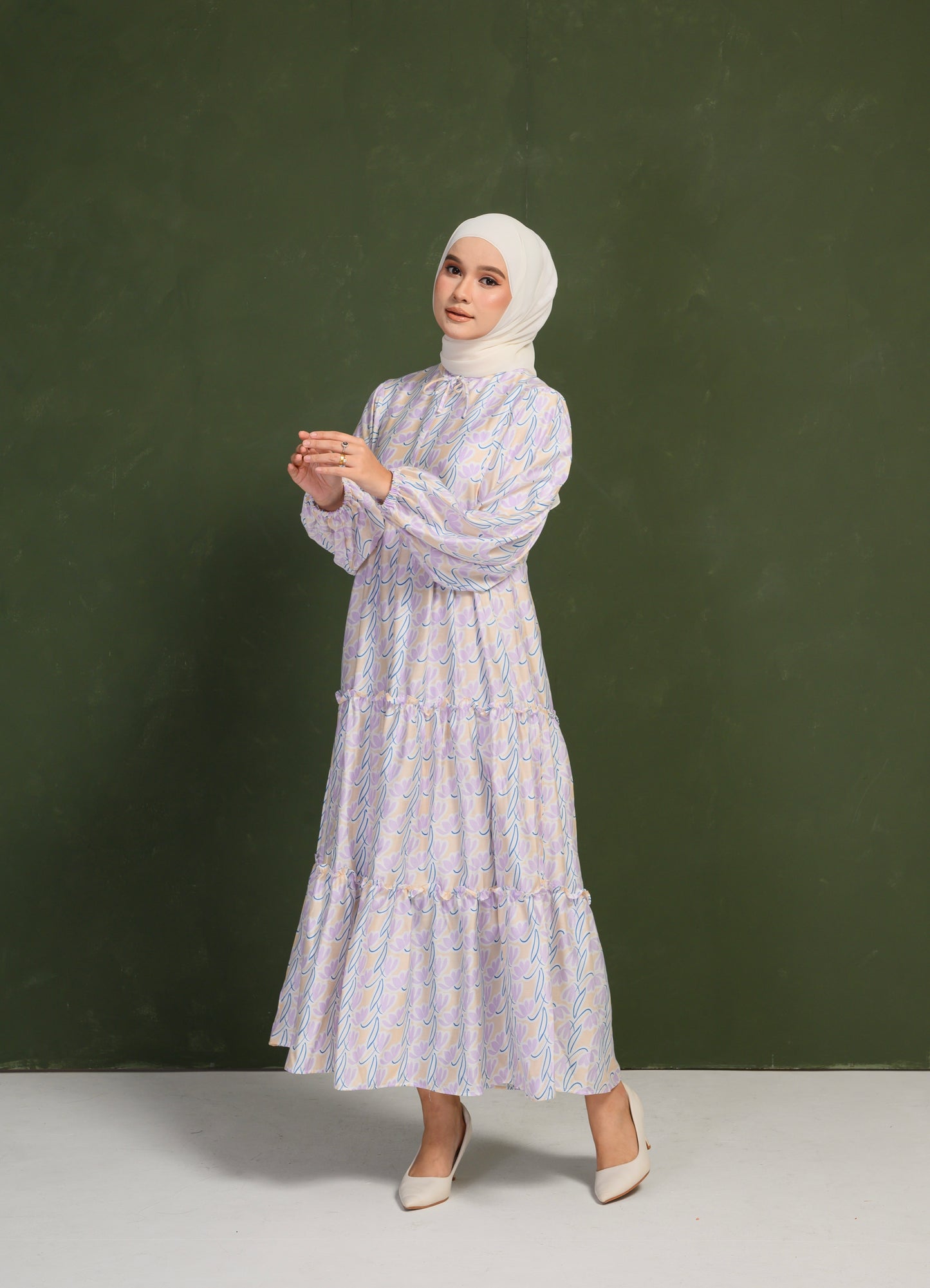 Yasmin Dress in Thistle