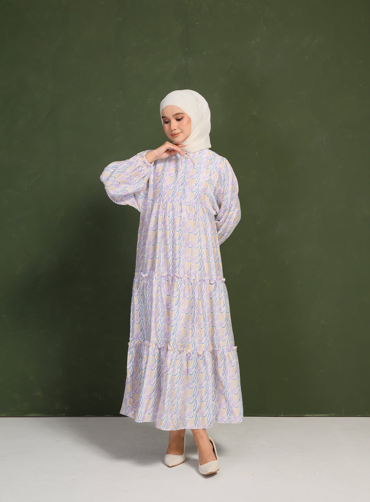 Yasmin Dress in Thistle