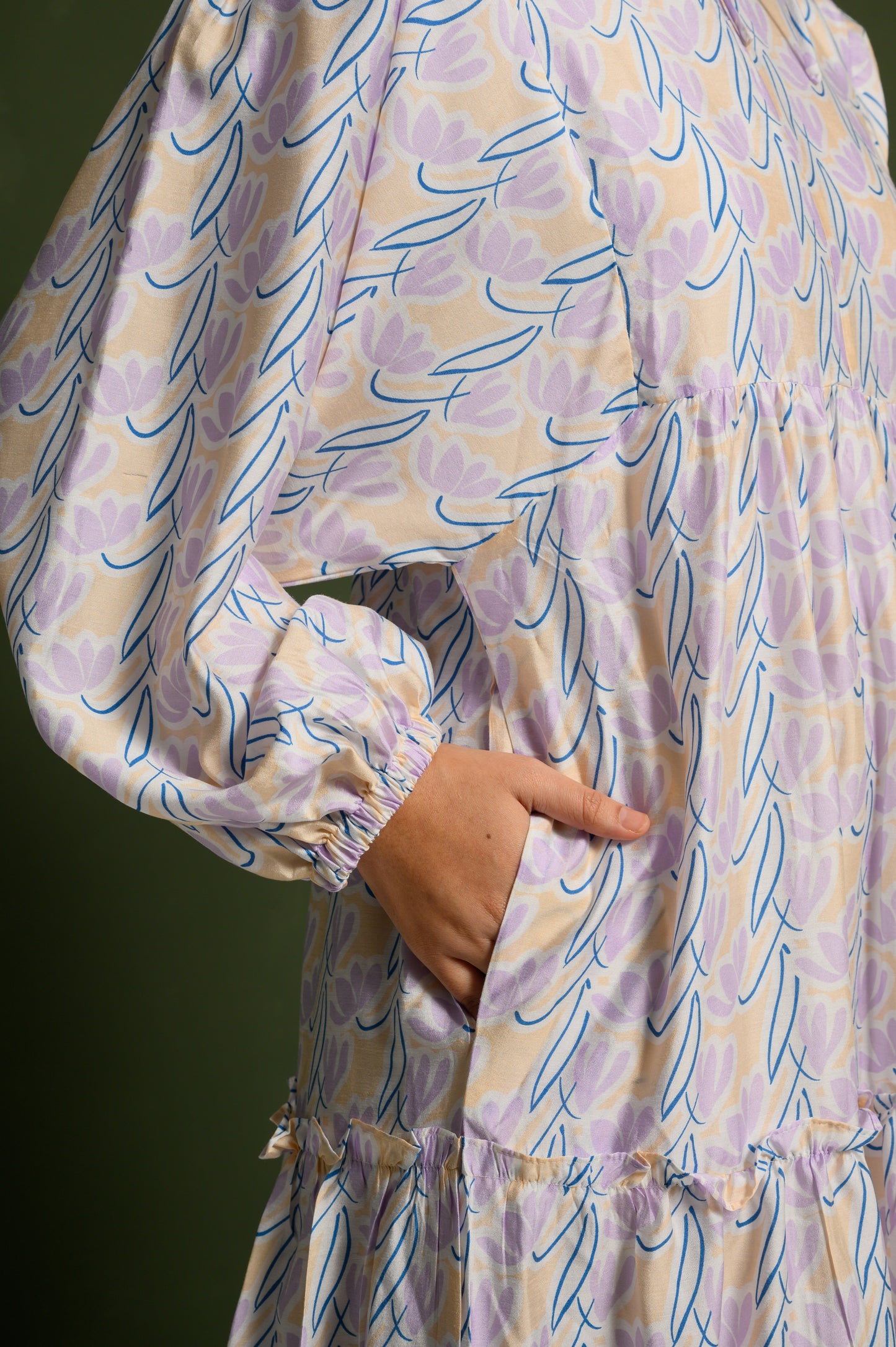 Yasmin Dress in Thistle