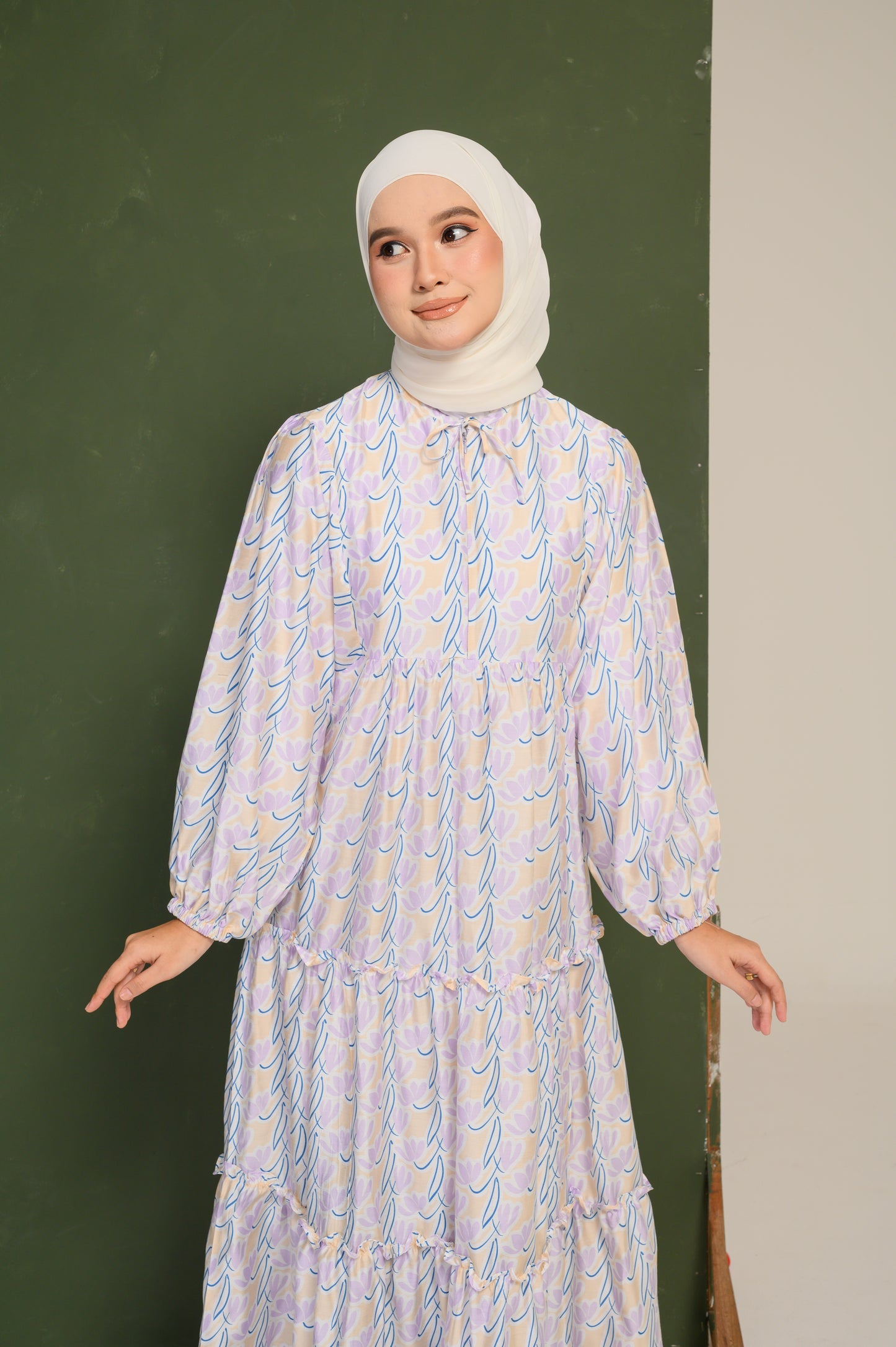 Yasmin Dress in Thistle
