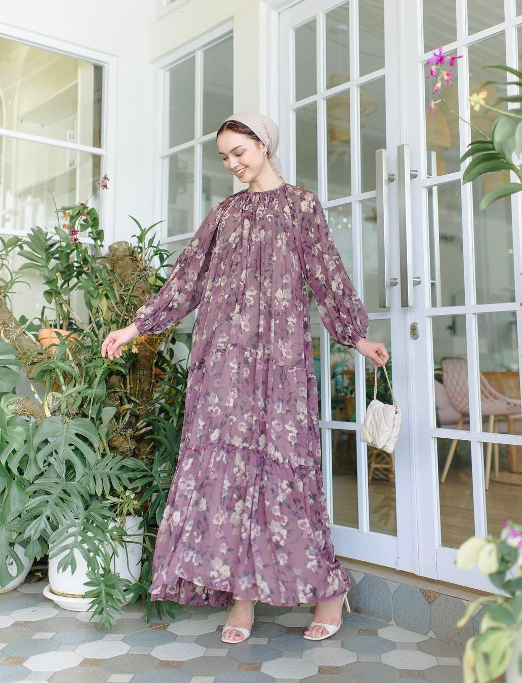 Mayka Dress in Wine – merak dekens