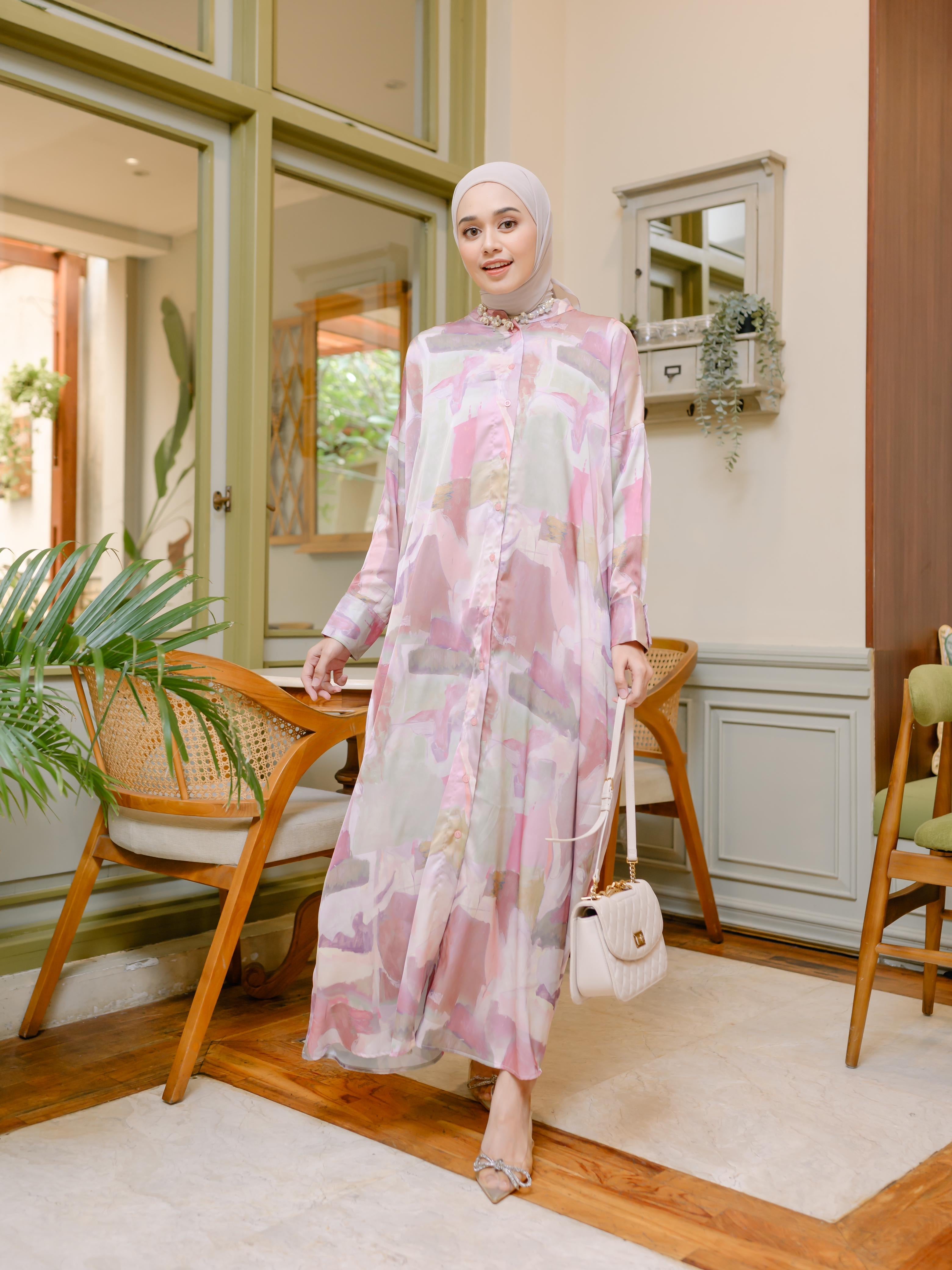 Safya Dress in Blush Rose – merak dekens