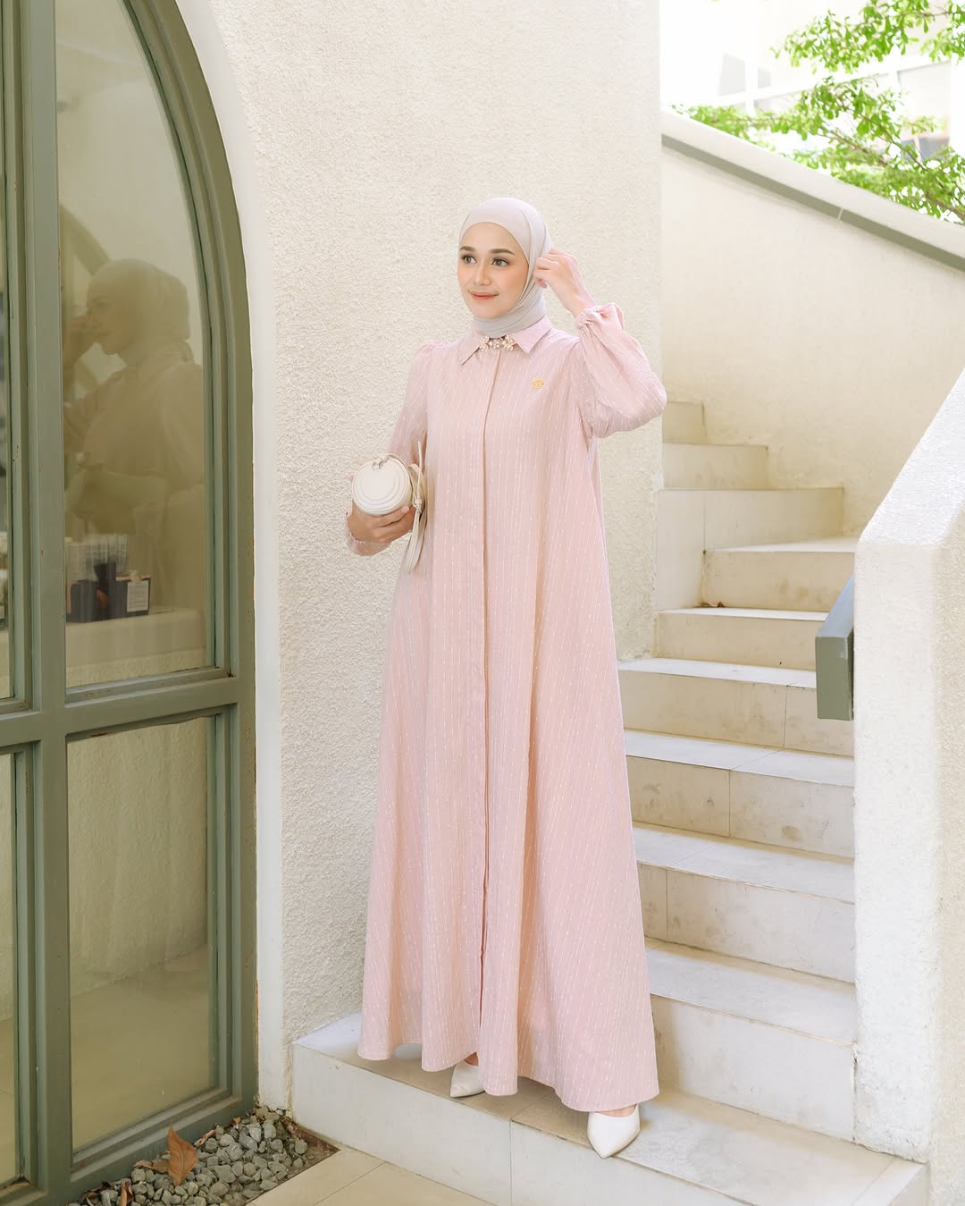 Zemma Dress in Blush