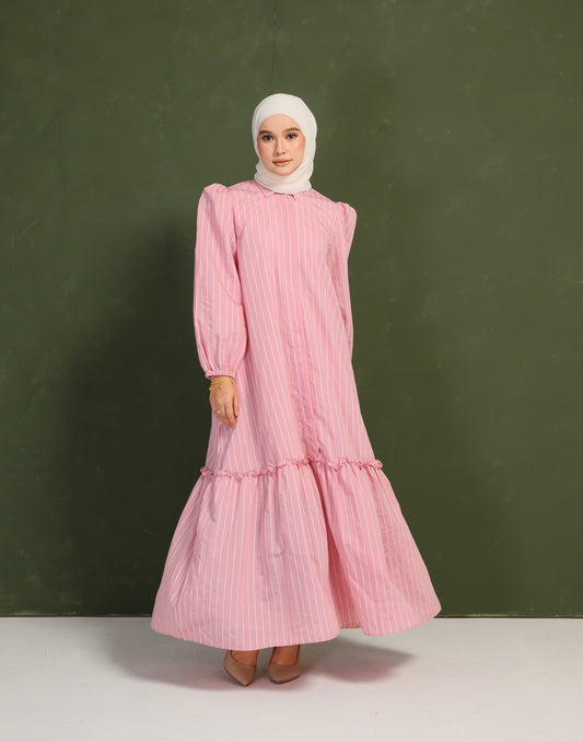 Aury Dress in Turkish Rose
