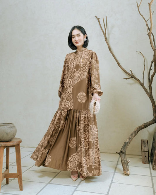 Ayana Dress in Caramel