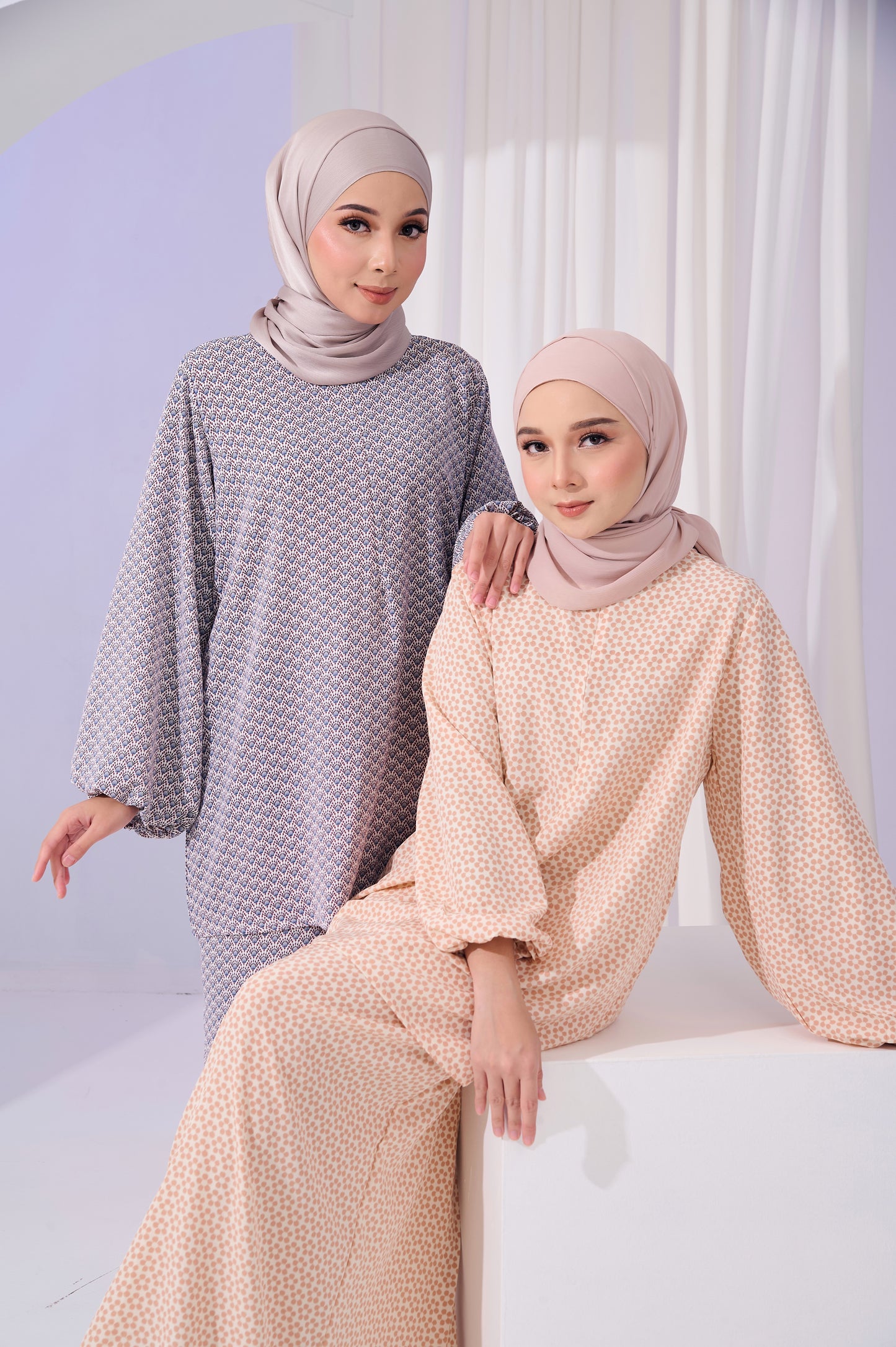 Suri Kurung in Crown Moon