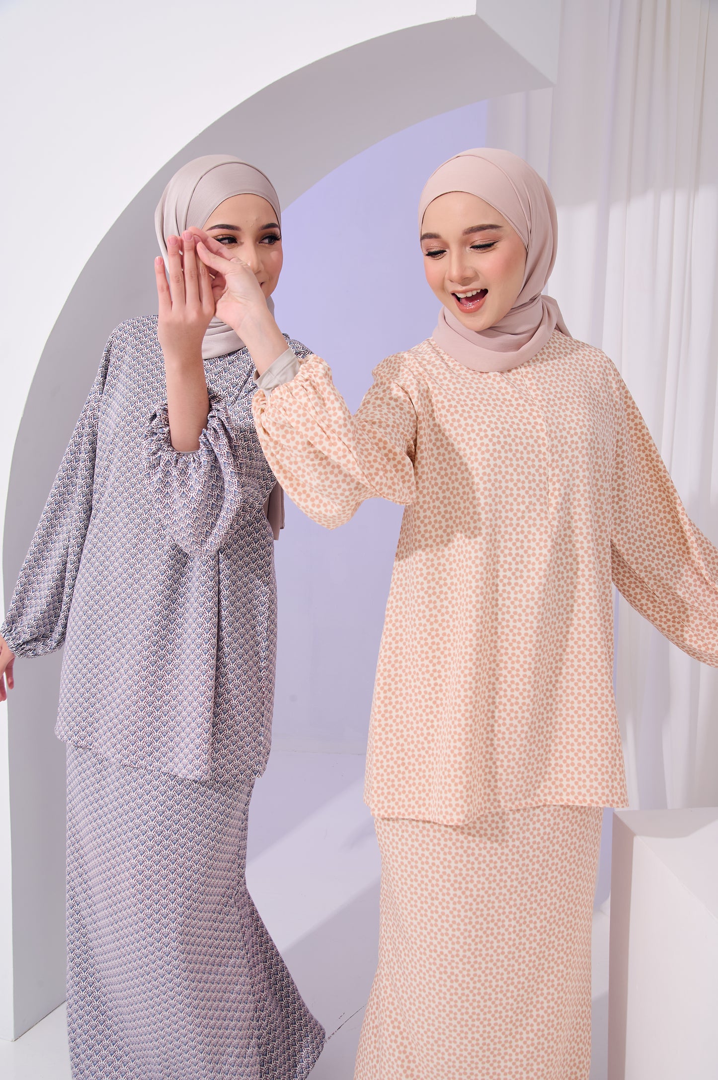 Suri Kurung in Beige