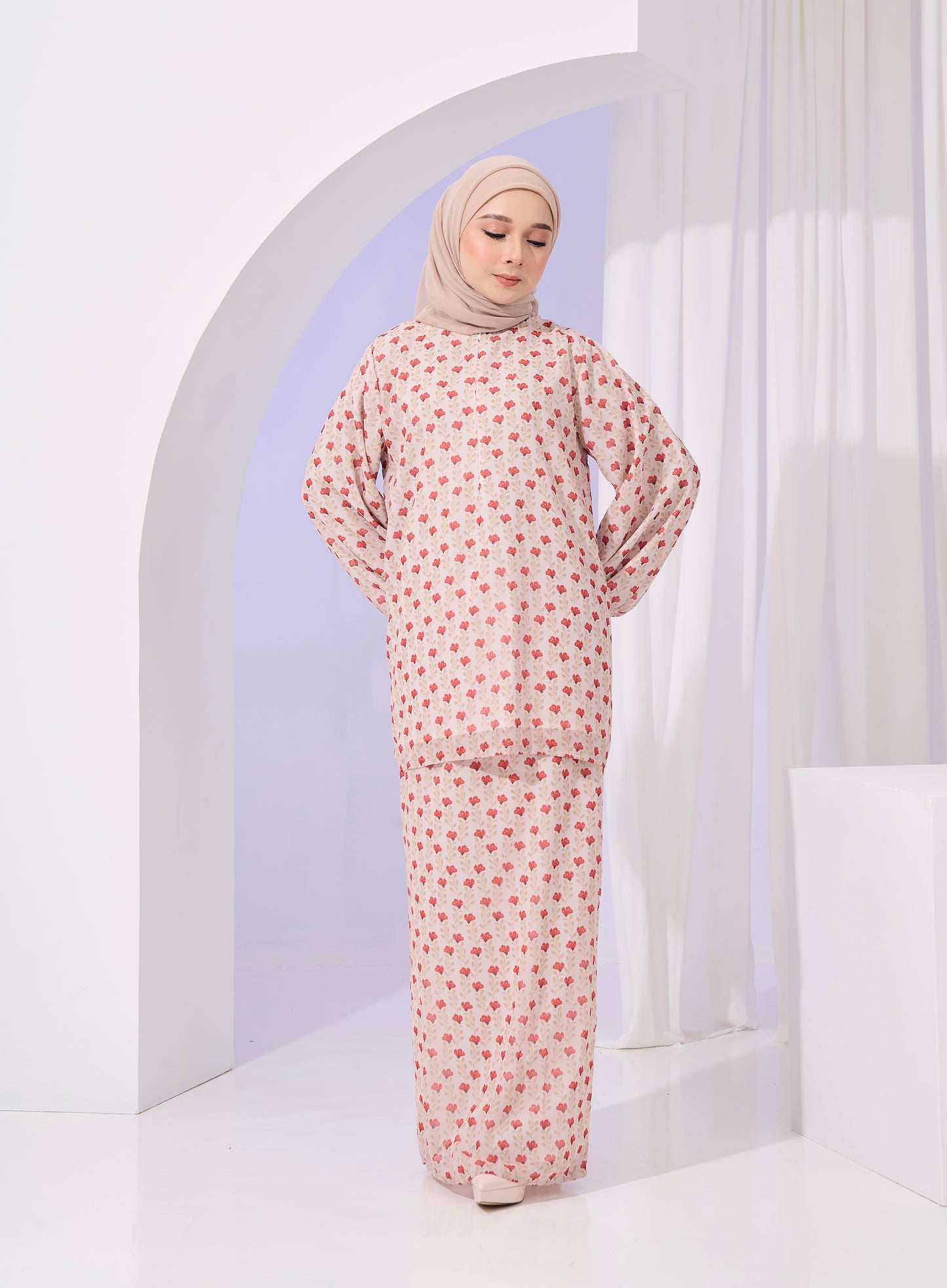 Stella Kurung in Bell Custard