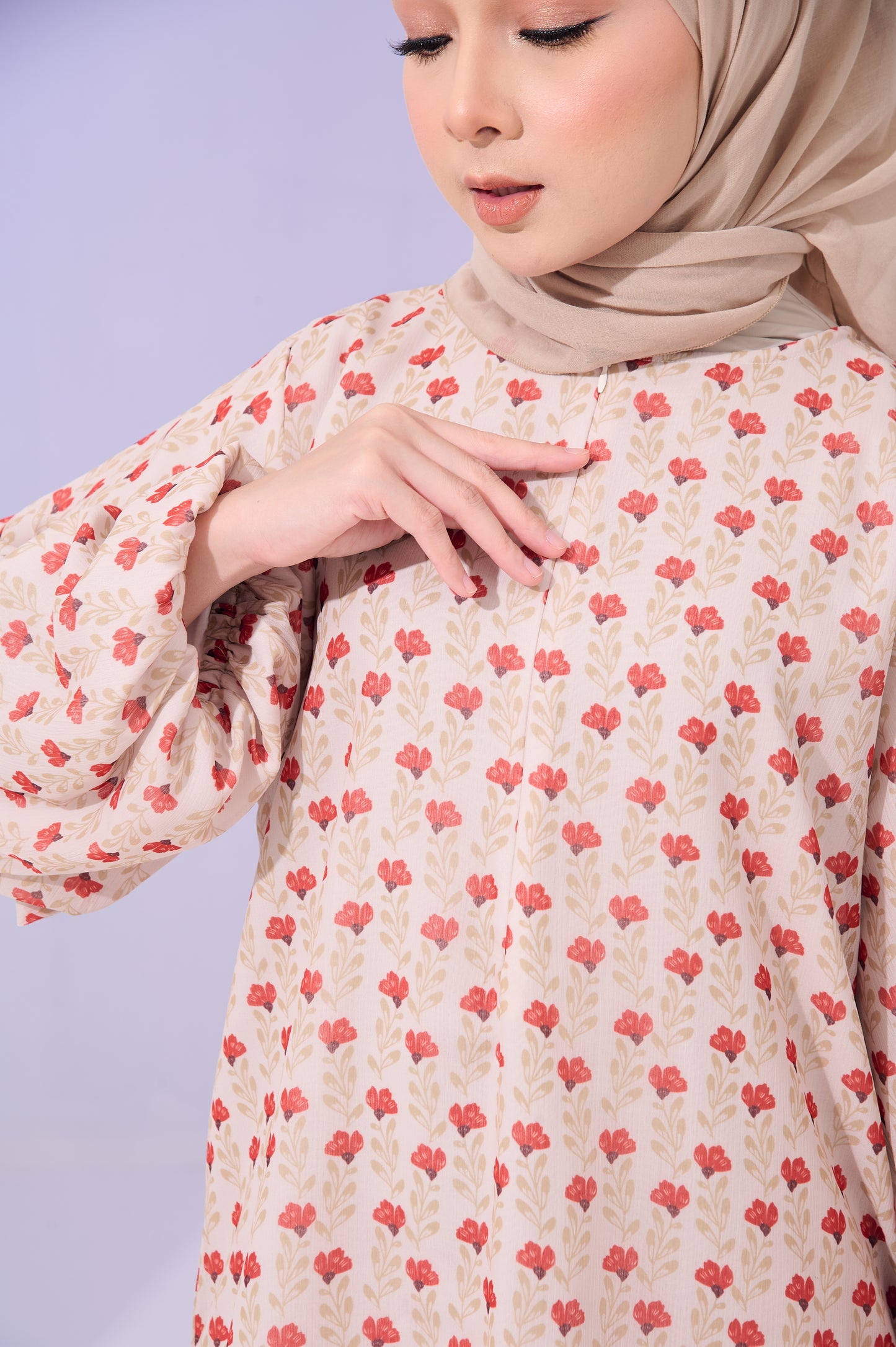 Stella Kurung in Bell Custard