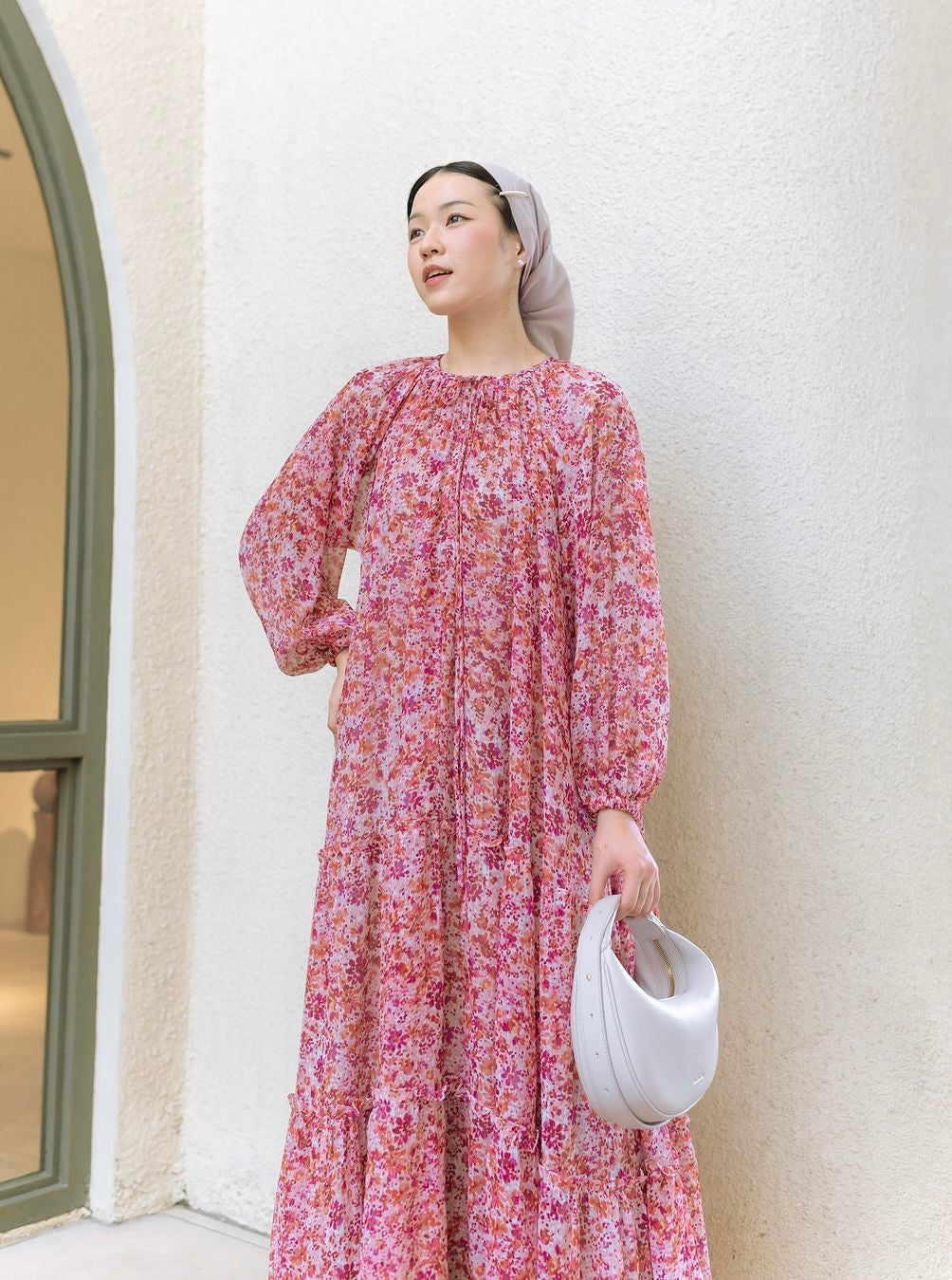 Mayka Dress in Rasberry