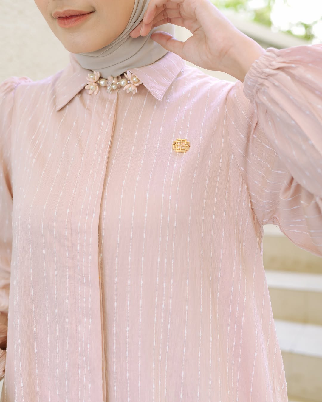 Zemma Dress in Blush