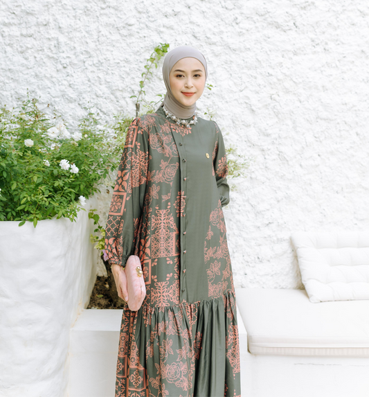Ayana Dress in Olive