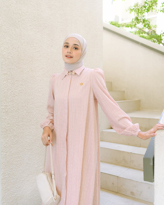 Zemma Dress in Blush