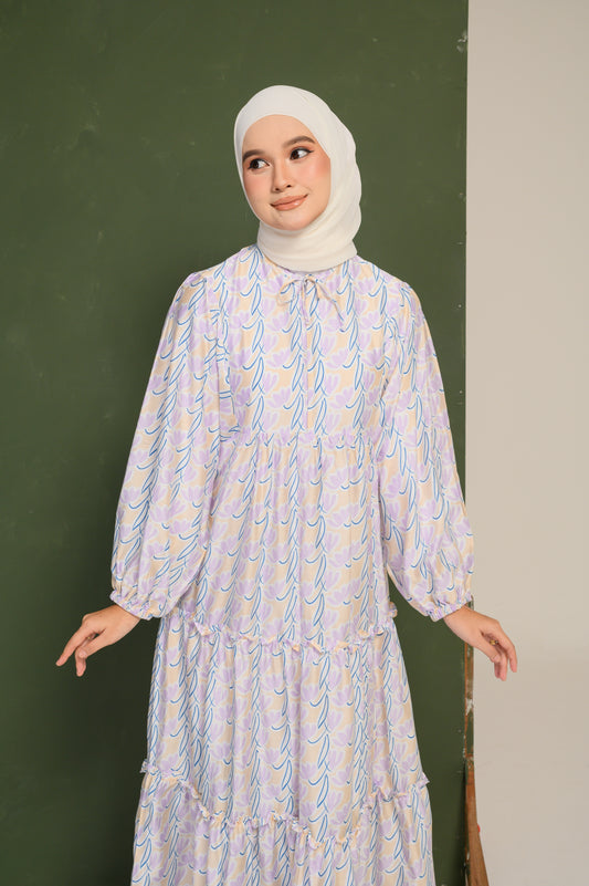 Yasmin Dress in Thistle