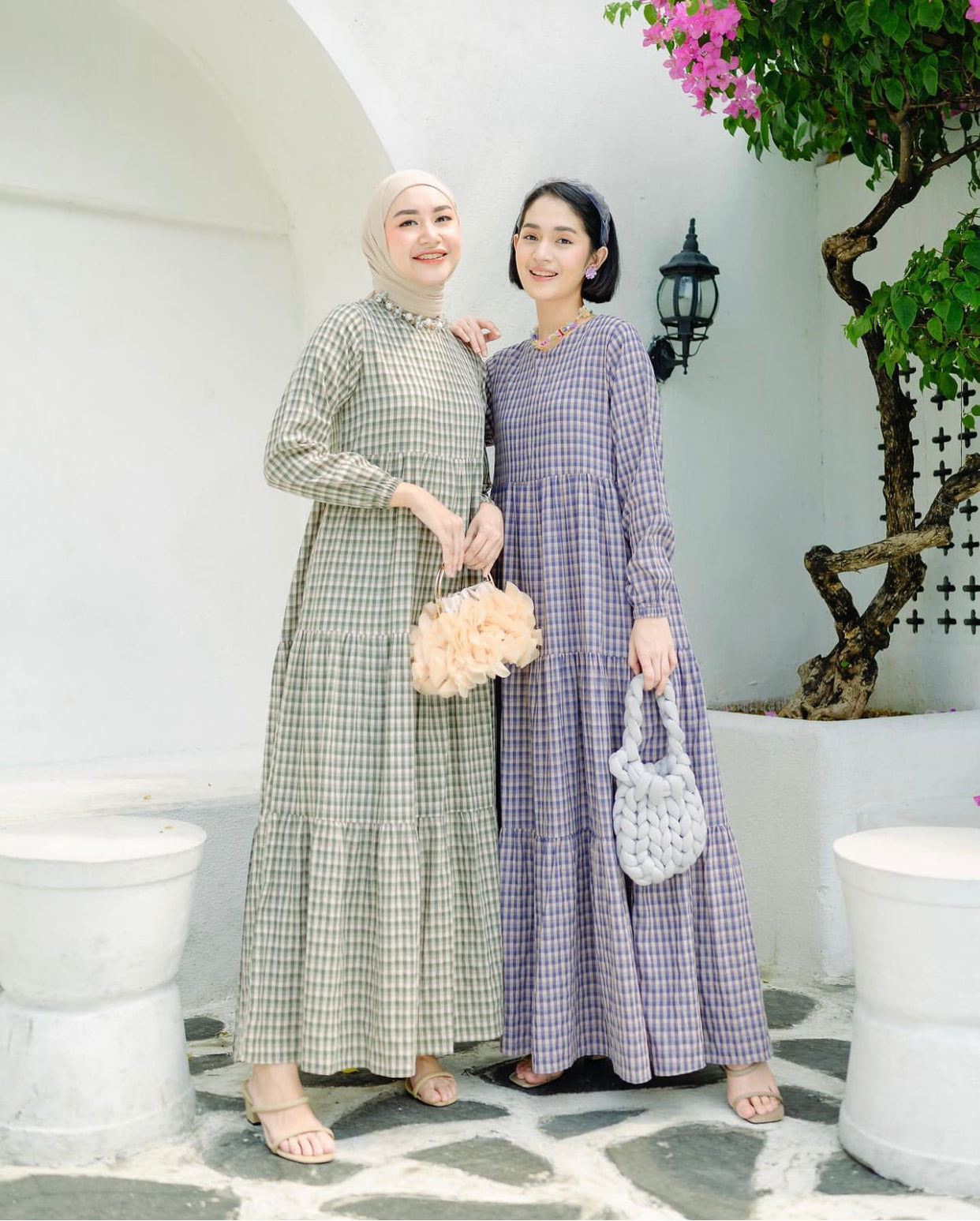 Aurel Dress in Dust Purple