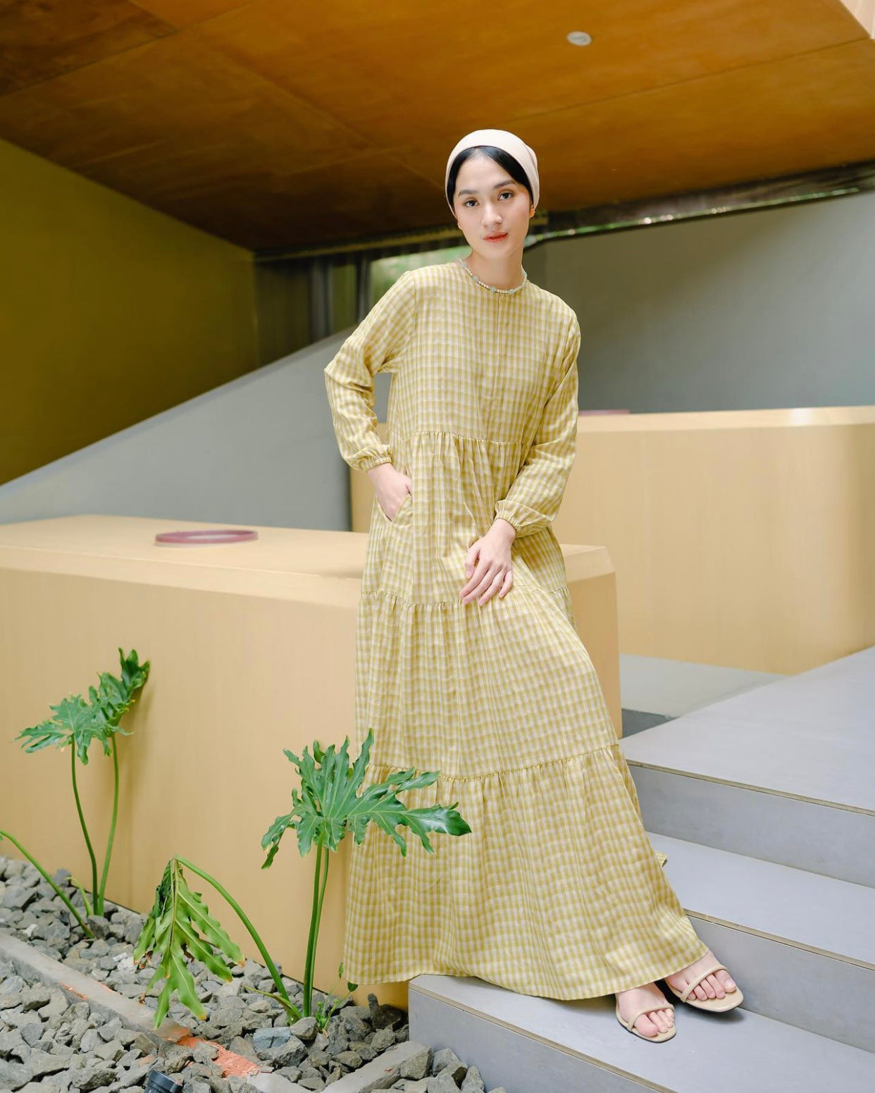 Aurel Dress in Yellow